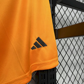 Shorts Real Madrid Away 2024/25 - Adidas Torcedor Masculina - Laranja/Preta