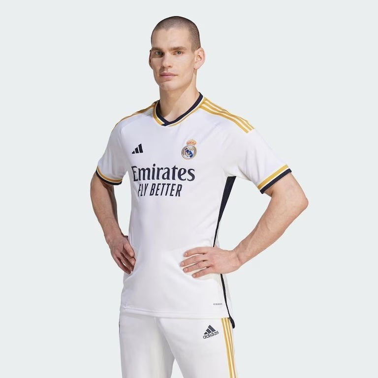 Camisa Real Madrid I 23/24 Masculina Branca