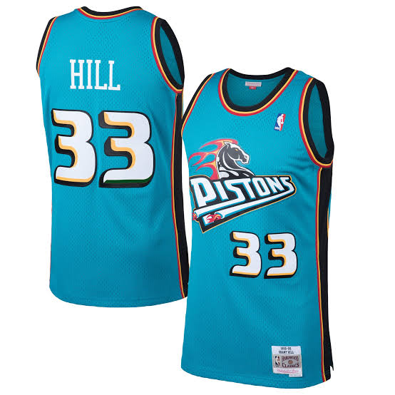 Regata Classica Mitchell & Ness Detroit Pistons "Hill" 33