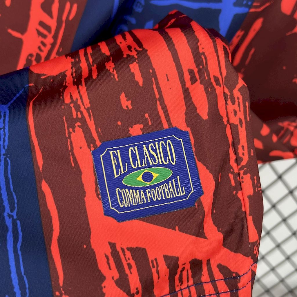 Camisa Barcelona Edição Especial 2024/25 - Comma Torcedor Masculina - Azul/Vermelha